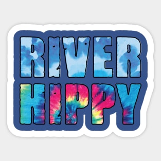 River Hippy Sticker